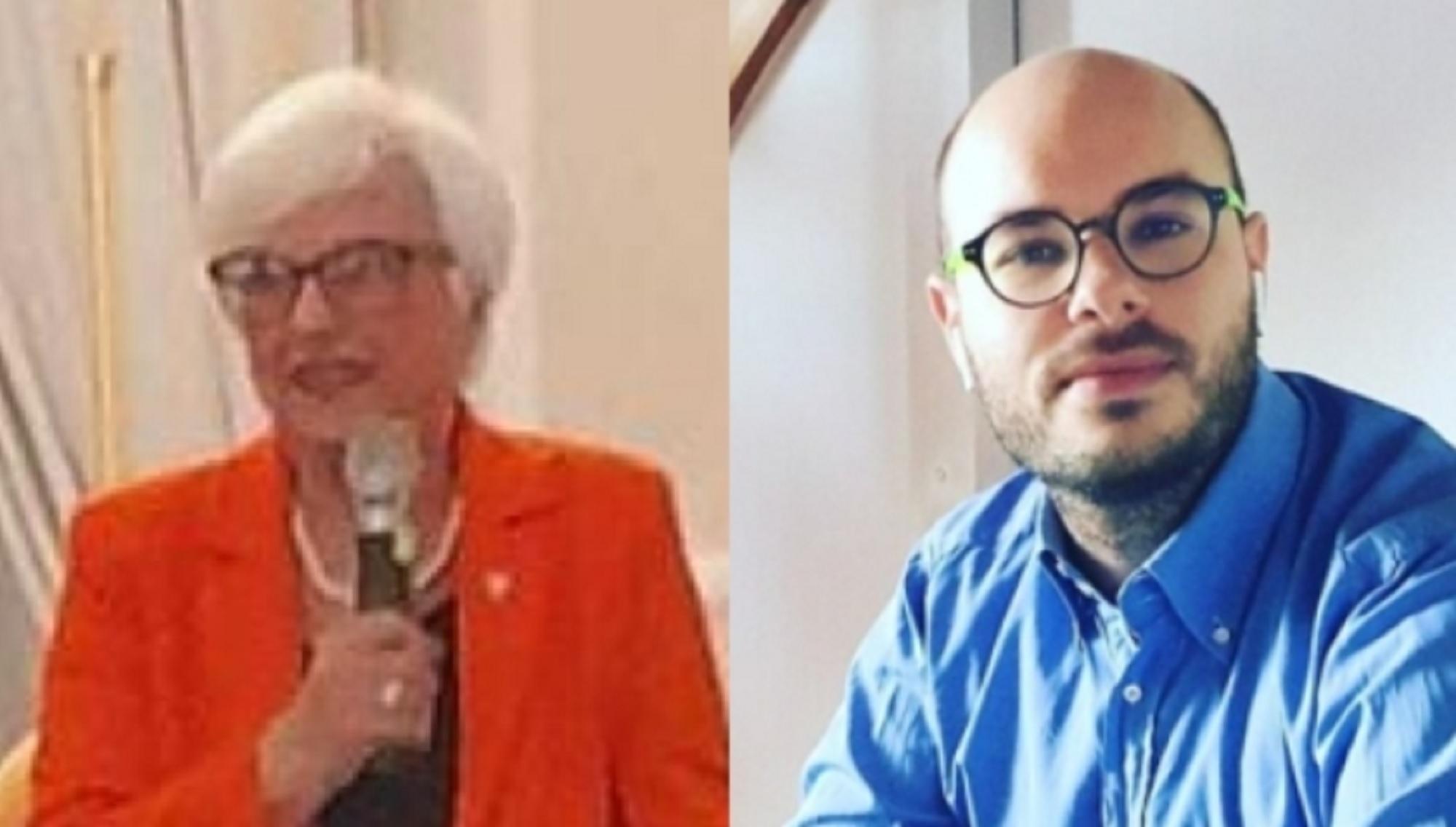 A sinistra Elisa Amato. A destra Alessandro Perini