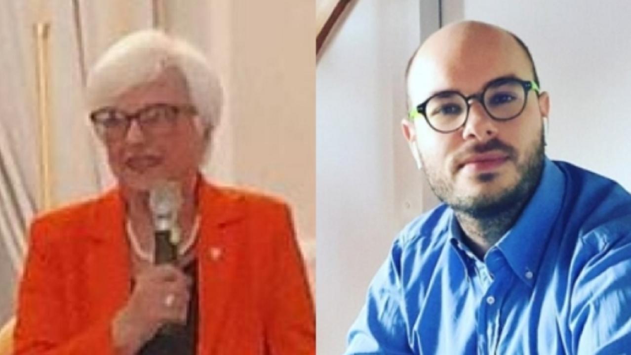 A sinistra Elisa Amato. A destra Alessandro Perini