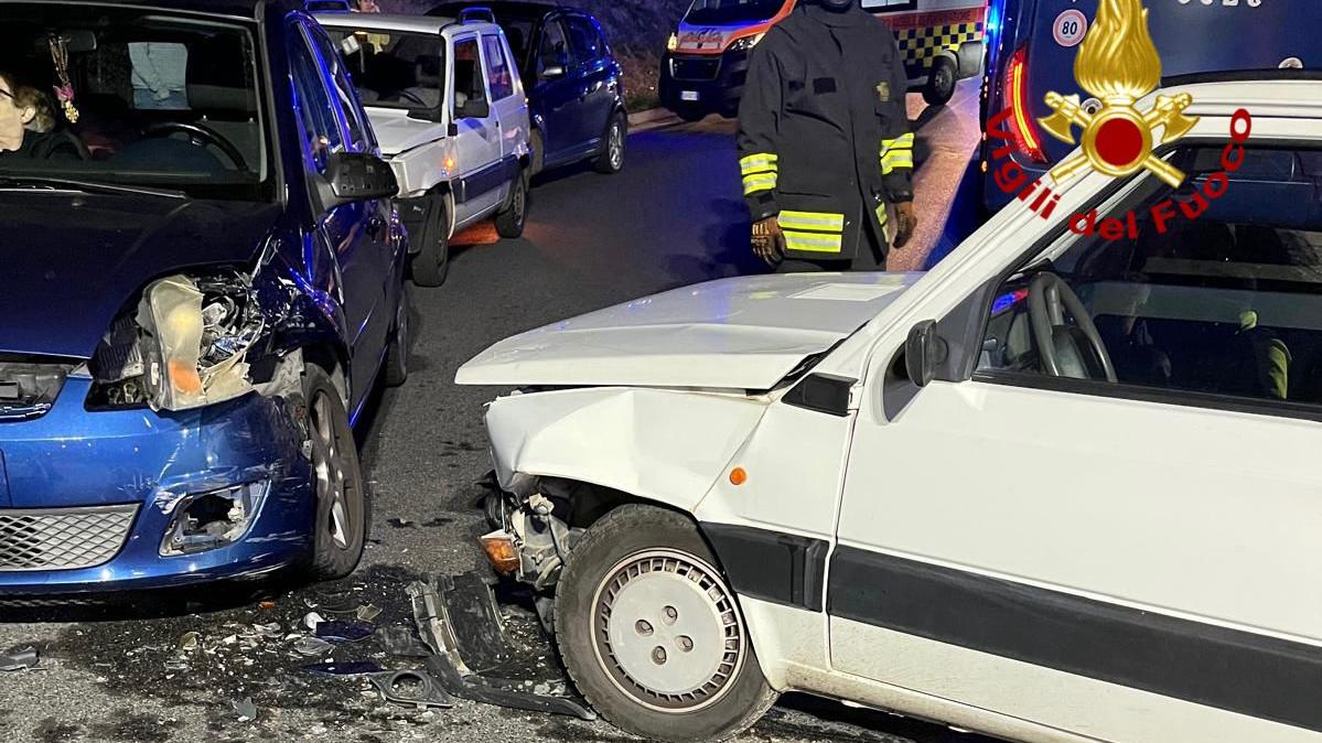 Le auto coinvolte nell'incidente