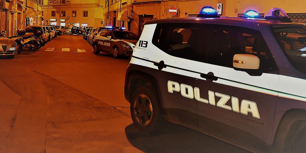 Sul posto gli agenti della polizia (foto d'archivio)