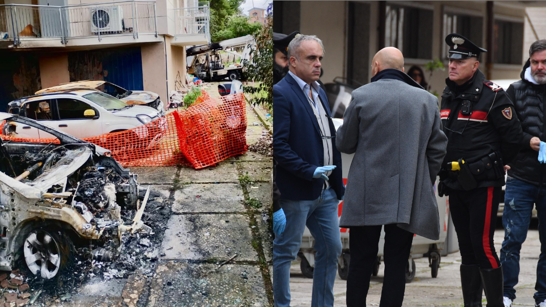 I roghi in largo Budapest a Sassari, c’è un video: Cabizza accanto alle fiamme