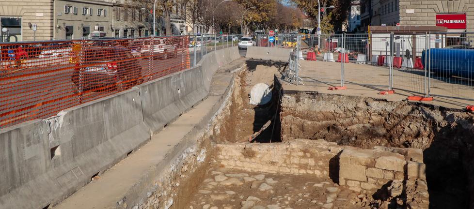 Il cantiere e gli scavi