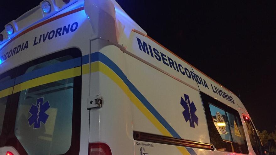 Un'ambulanza della Misericordia di Livorno
