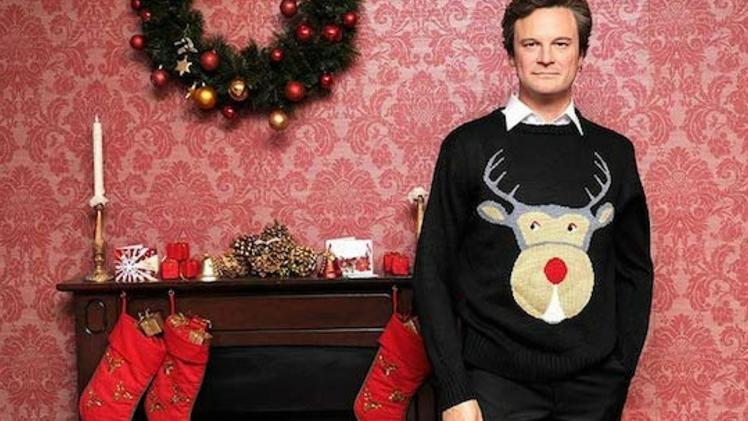 Colin Firth col maglione natalizio ne "Il diario di Bridget Jones"