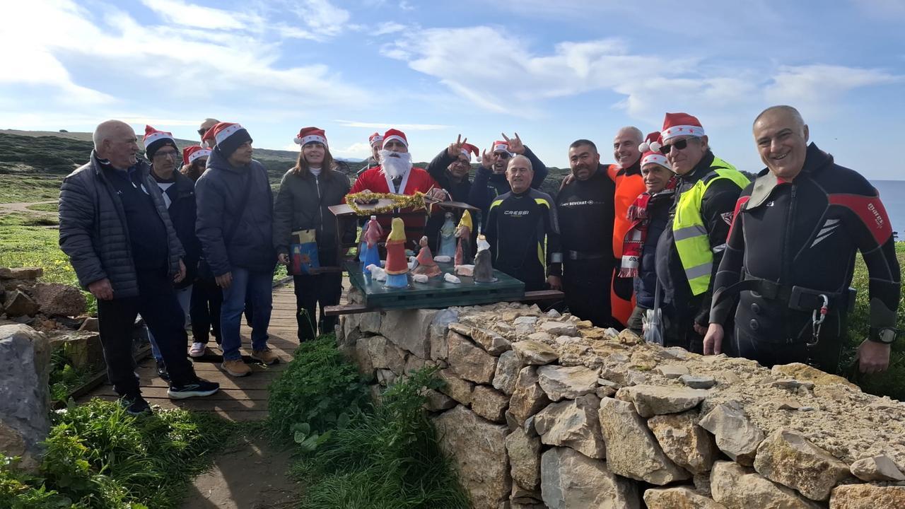 La magia del presepe subacqueo nei fondali di Stintino