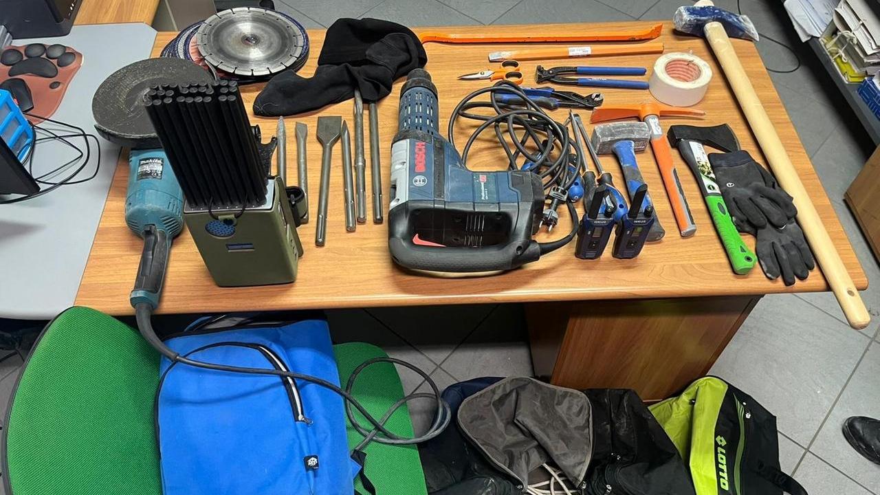 L'attrezzatura dei ladri