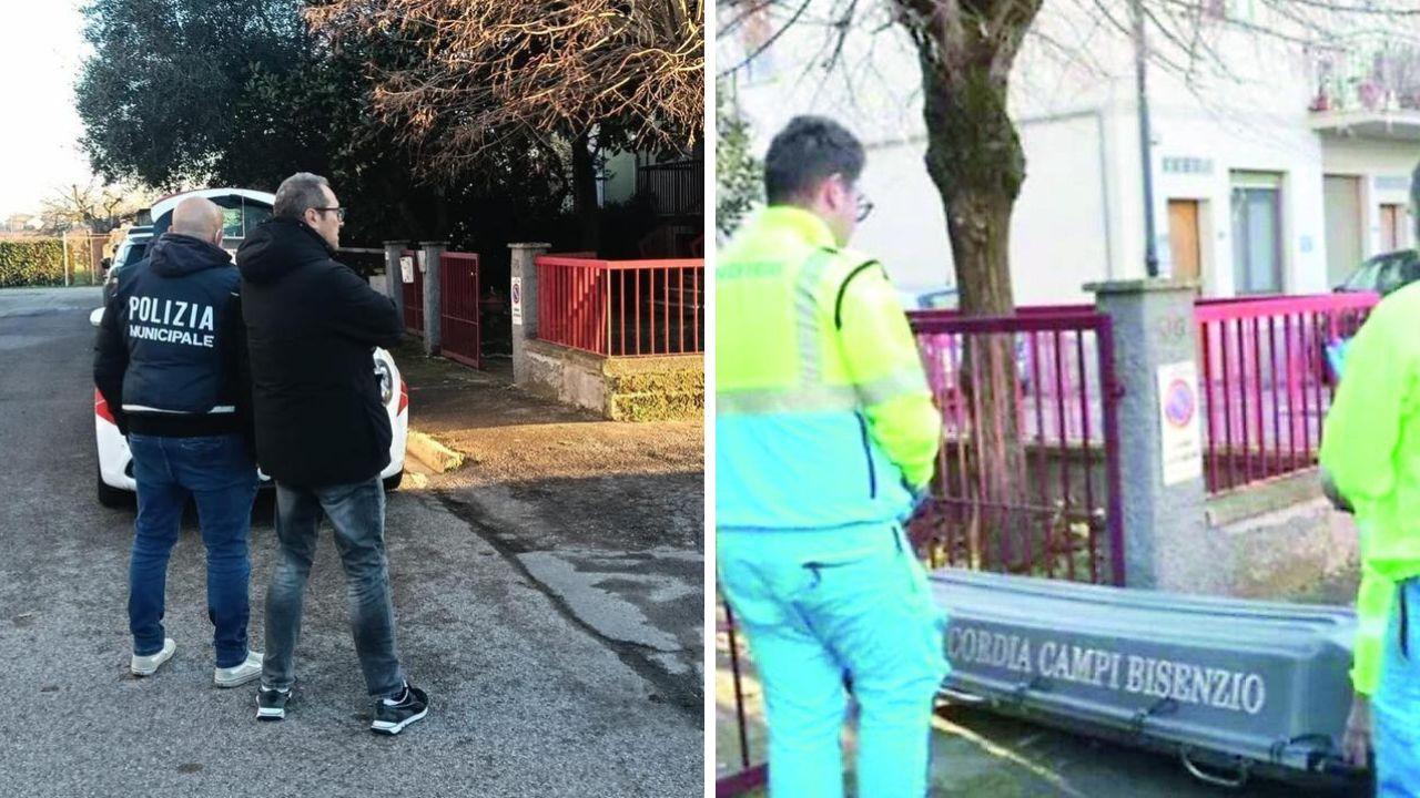 Soccorsi e municipale sul posto