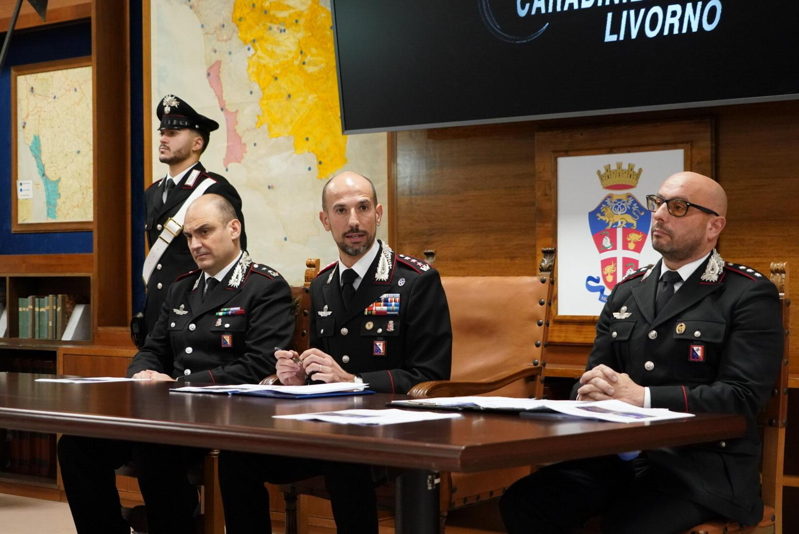 Da sinistra: il tenente colonnello Rocco Taurasi, il colonnello Dario Mineo e il capitano Domenico Grieco