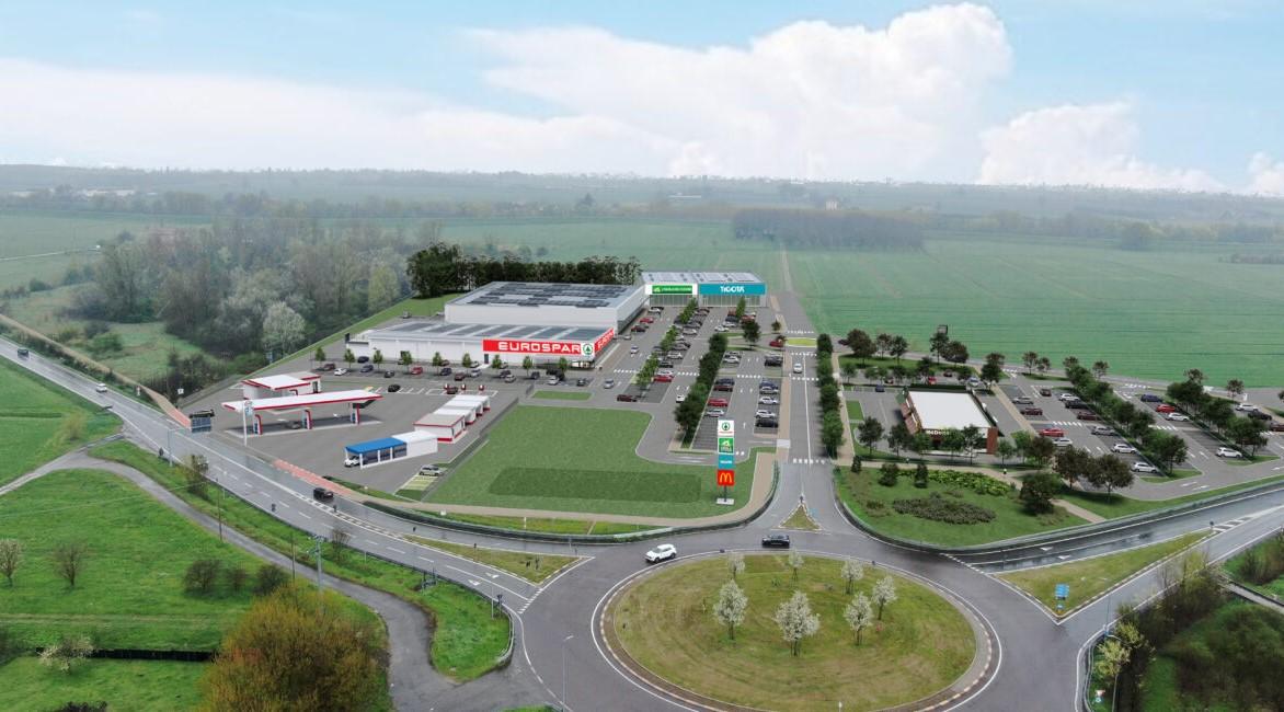 
	Il render del centro commerciale

