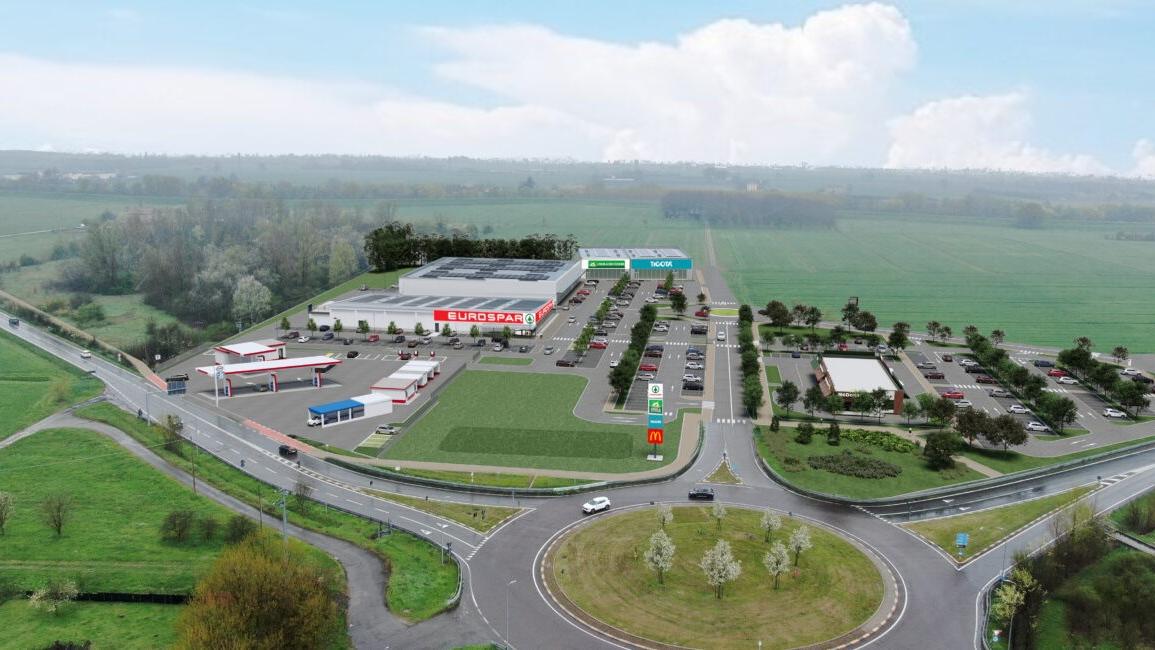 Il render del centro commerciale