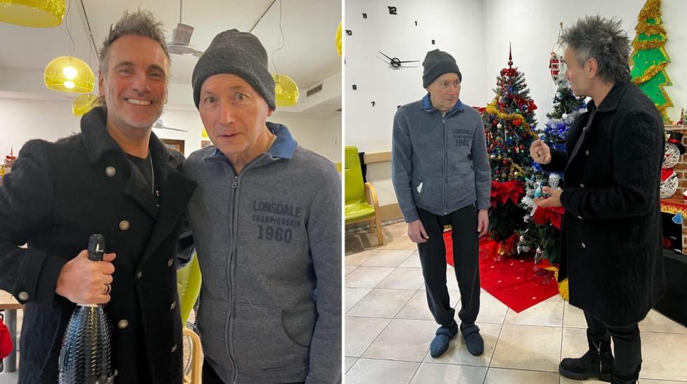 La sorpresa di Nek al suo prof di musica delle medie per gli auguri di Natale