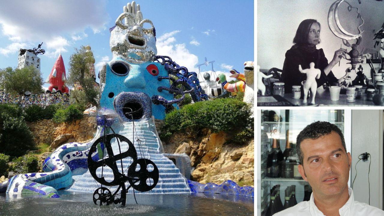 uno scorcio del Giardino dei tarocchi, Niki de Saint Phalle e Federico Loda