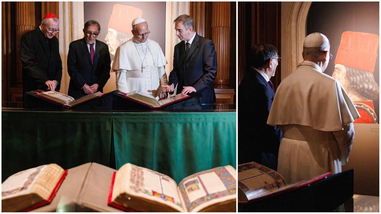 
	La visita del Papa alla mostra sulla Bibbia di Borso d'Este

