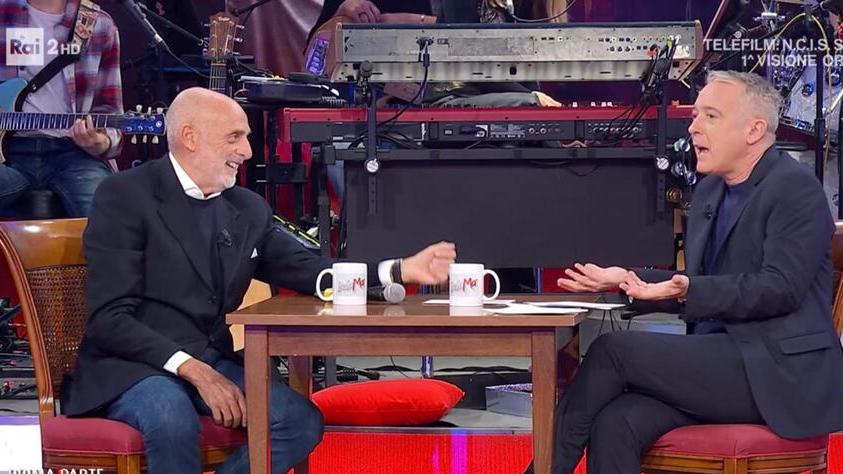 Paolo Brosio con Pierluigi Diaco sulla Rai