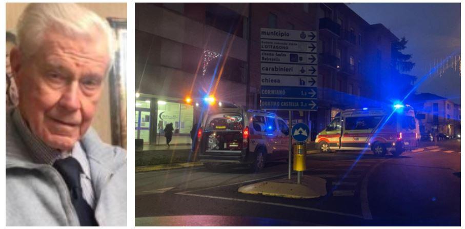 È morto dopo due giorni di agonia il 92enne travolto a Bibbiano