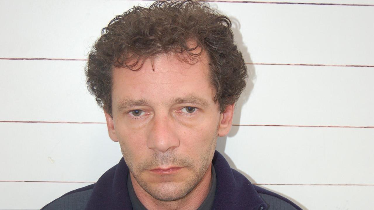 Riccardo Vannucchi quando fu arrestato dalla polizia nel 2007