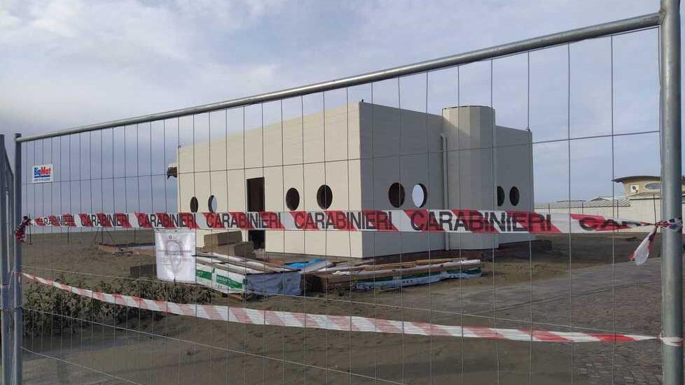 I sigilli del Comando carabinieri tutela del patrimonio culturale di Firenze al cantiere del bagnetto