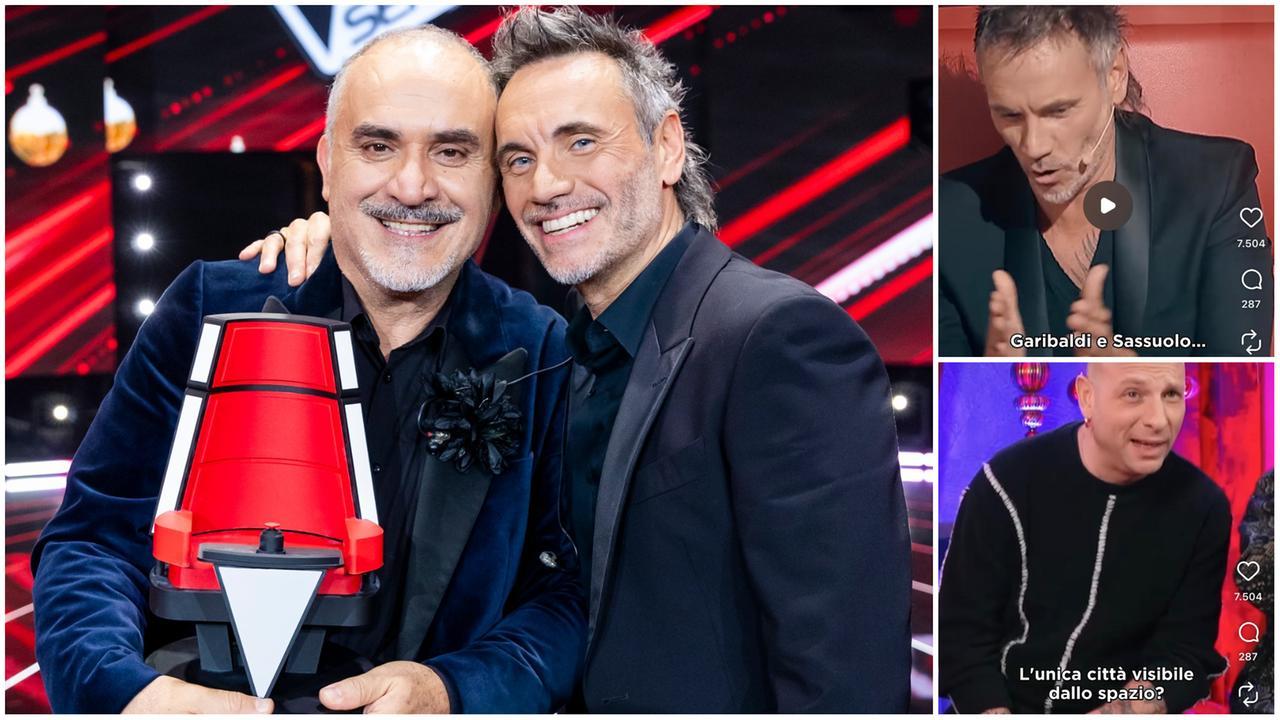 
	Nek con Francesco dopo il trionfo e nella gag con Clementino

