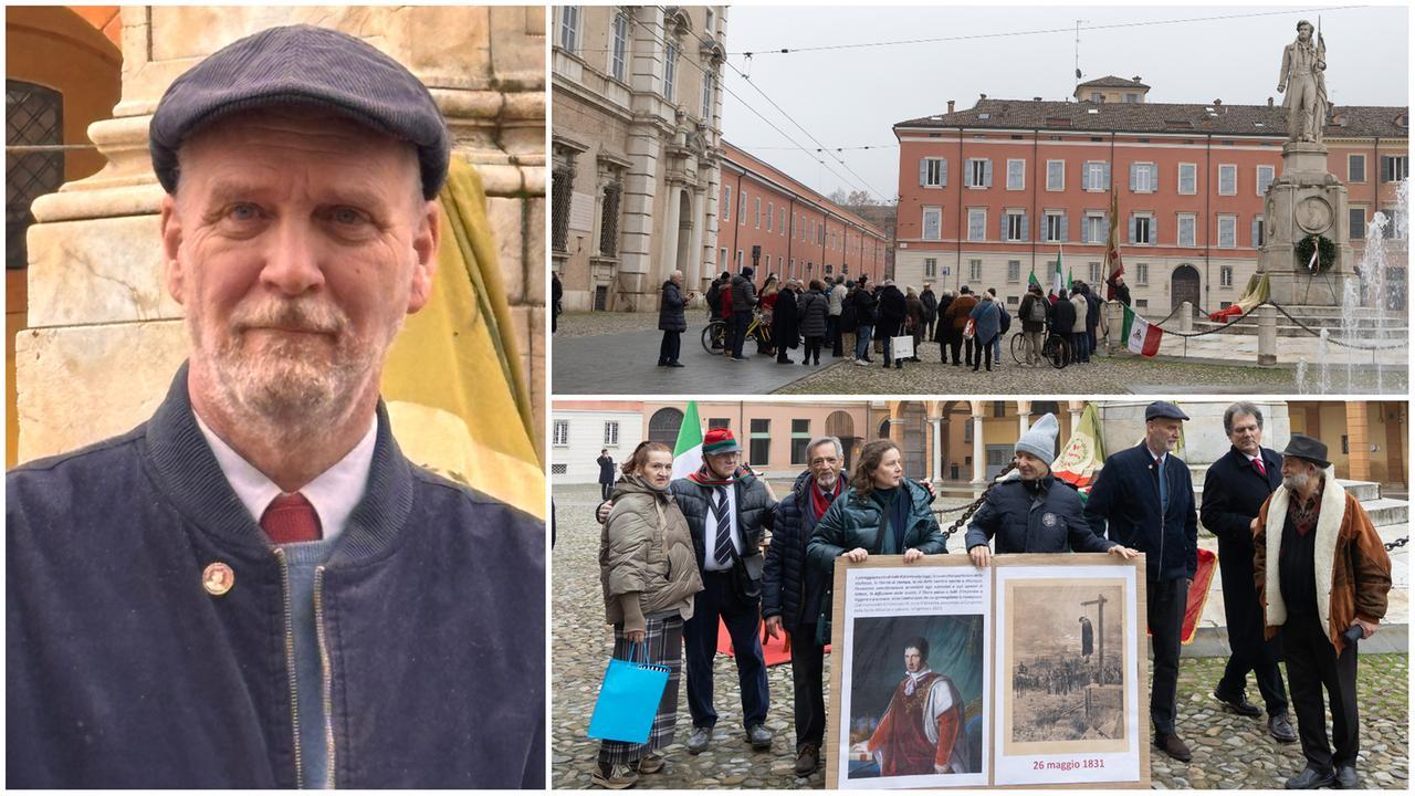 Francesco Garibaldi Hibbert e la manifestazione in piazza Roma
