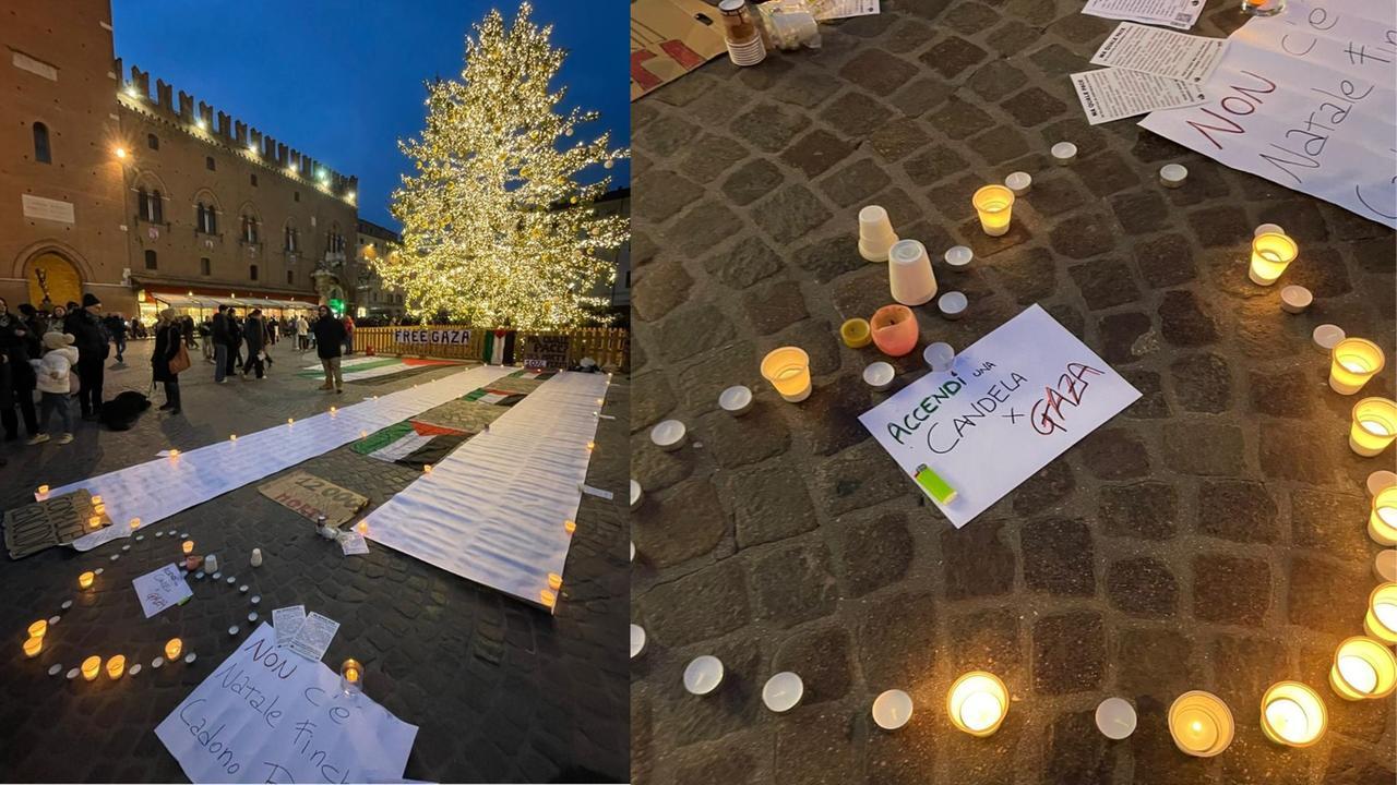 Dodicimila nomi sotto l’albero di Natale. Ferrara per la Palestina ricorda le piccole vittime
