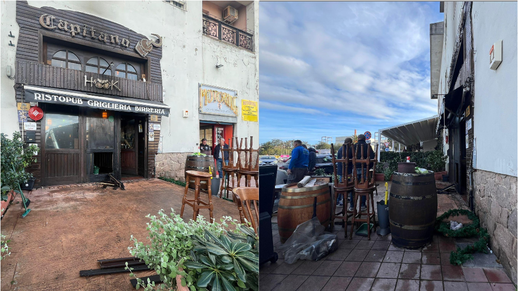 Sassari, a fuoco il pub Hook. Caccia all’autore del gesto ripreso dalle telecamere – VIDEO