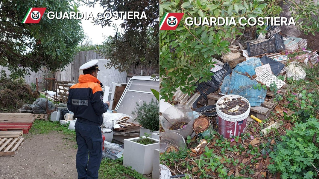 Discarica abusiva su un’area protetta sul mare: segnalati due responsabili