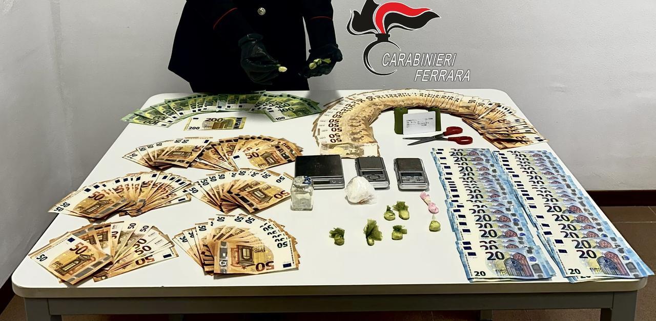 Sorpresi con la cocaina pronta per le feste di Natale, coppia di Copparo arrestata