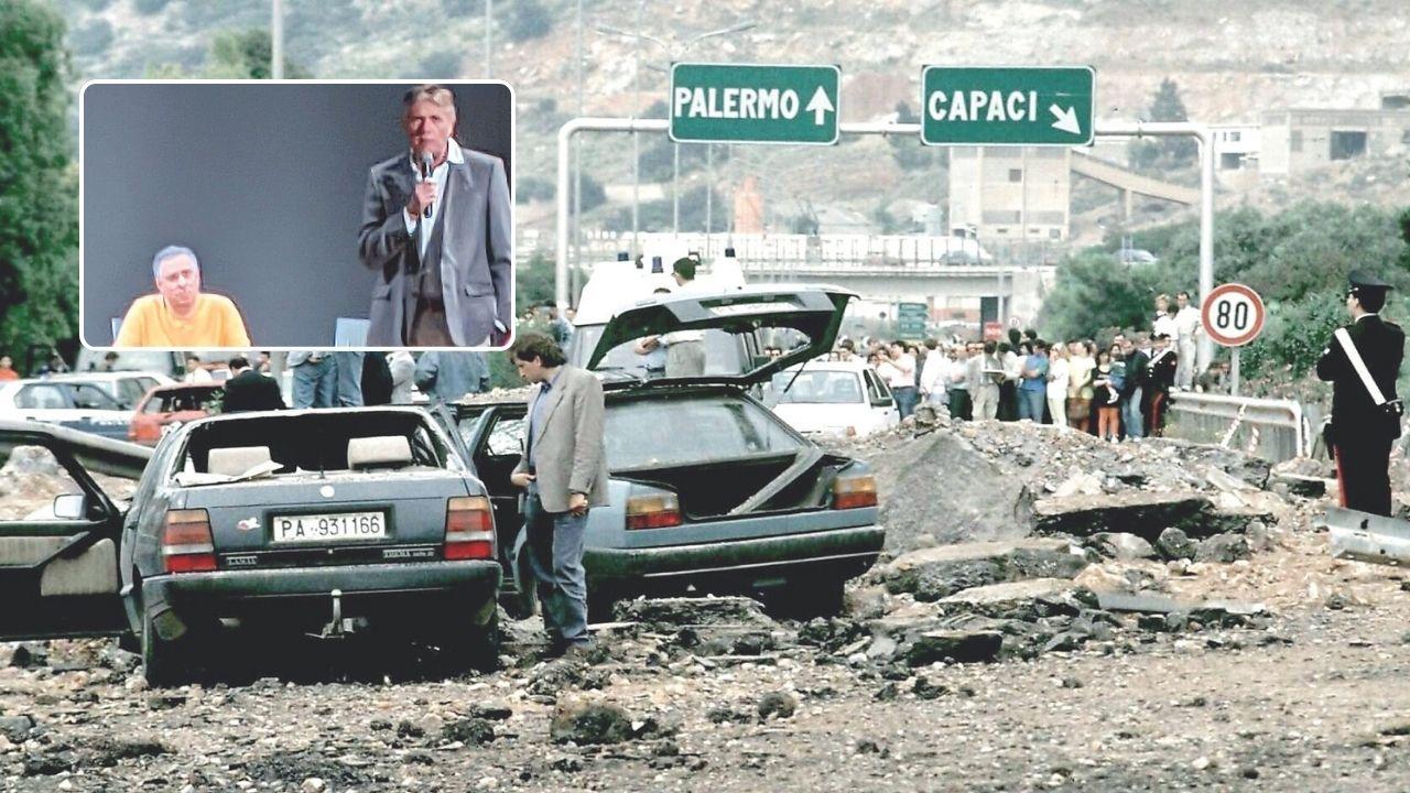 
	In alto l'ex ispettore Angelo Corbo e il sindaco di Rosignano Claudio Marabotti

