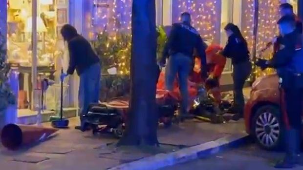 I soccorsi dopo l'aggressione