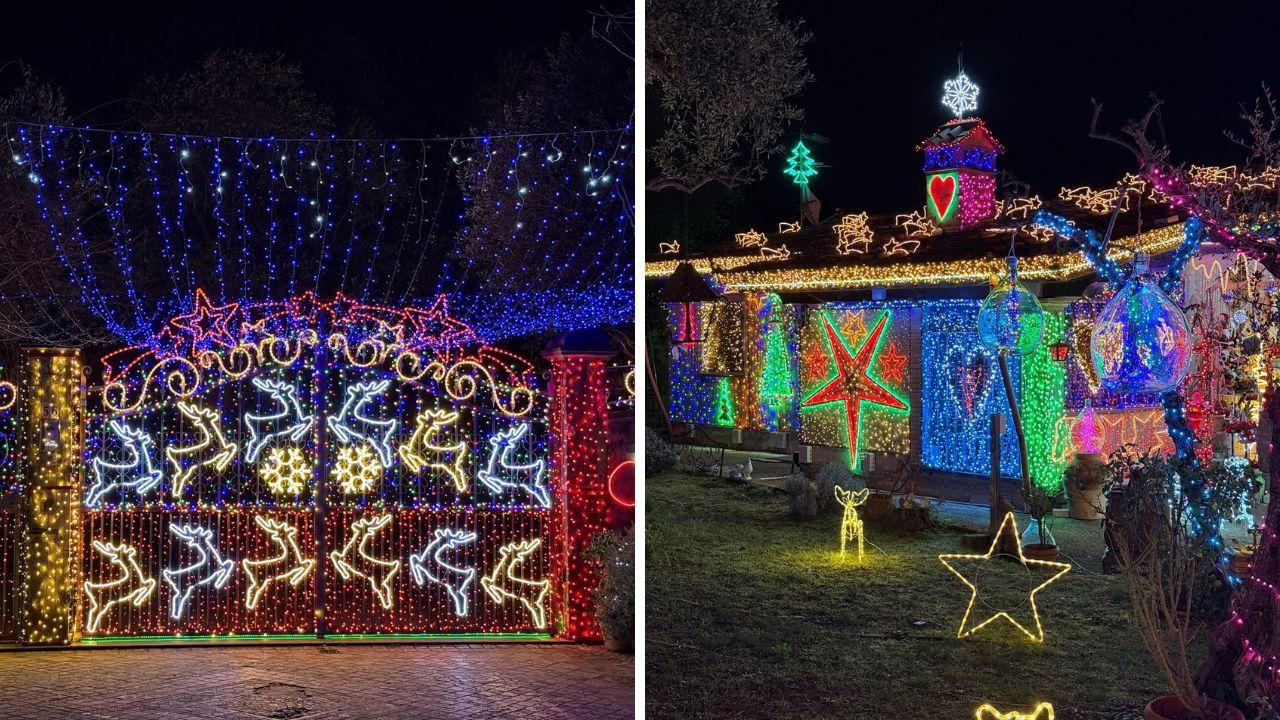 La villa di Capezzano illuminata da oltre 150mila luci