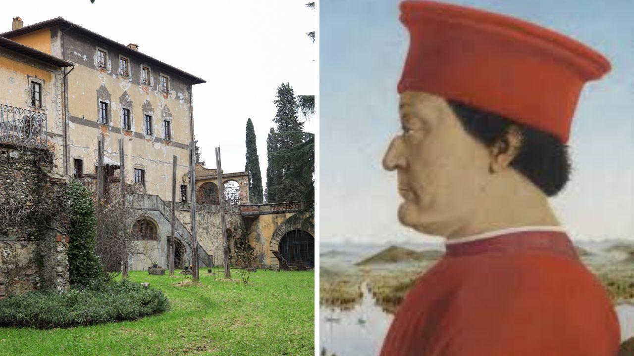 Un famoso ritratto del duca di Urbino e il giardino della villa di Rusciano