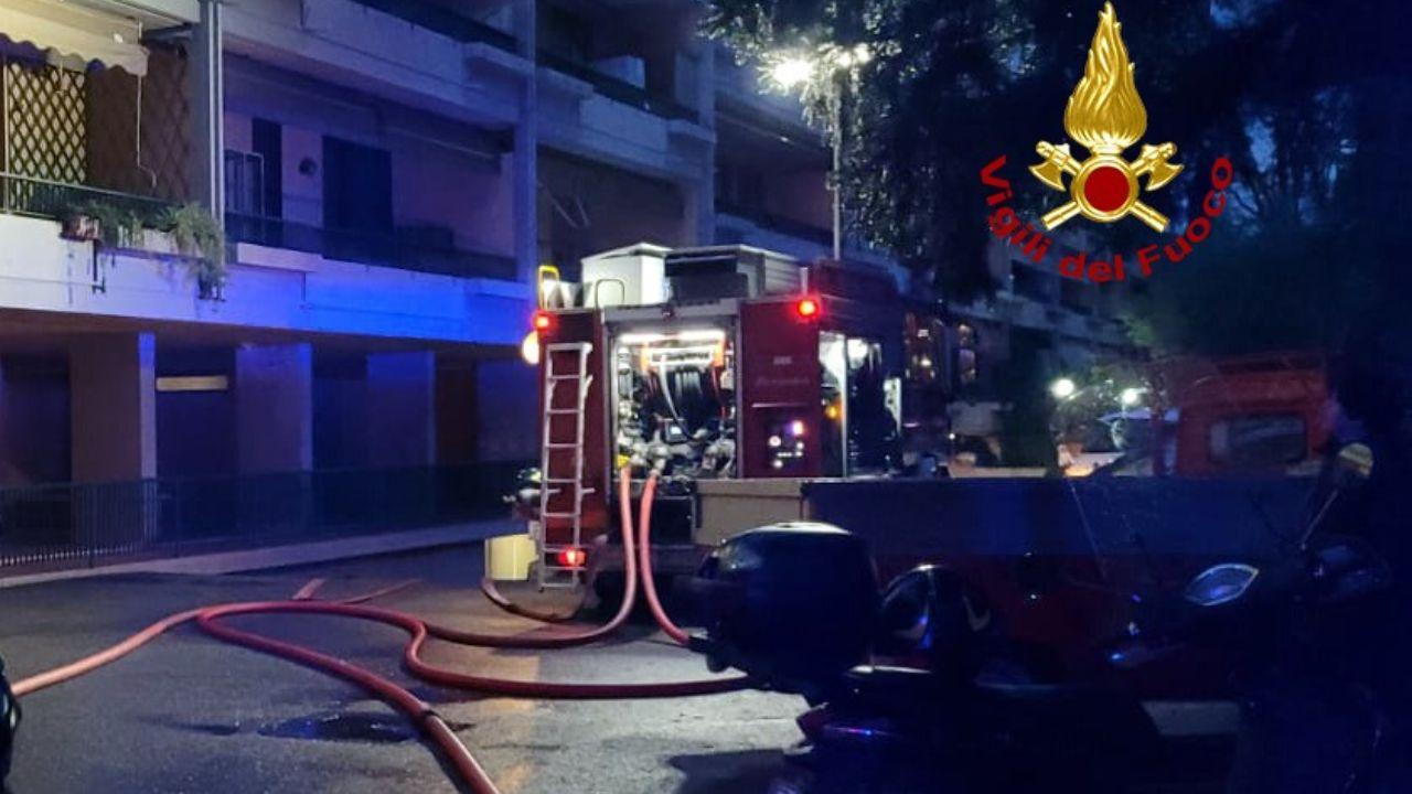 
	I vigili del fuoco sul posto

