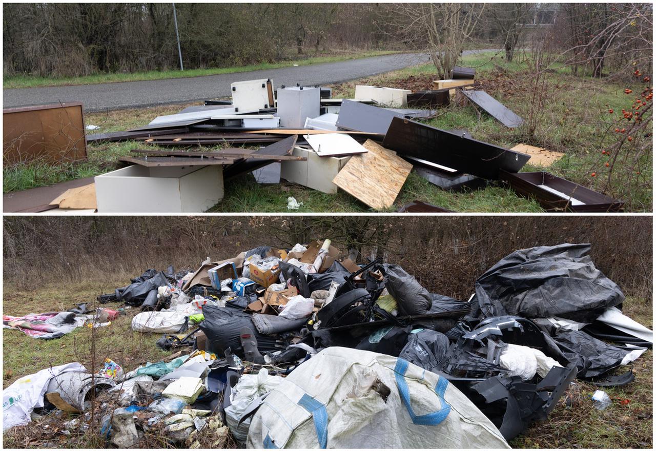Discarica abusiva a Campogalliano: mucchi di rifiuti abbandonati tra gli alberi