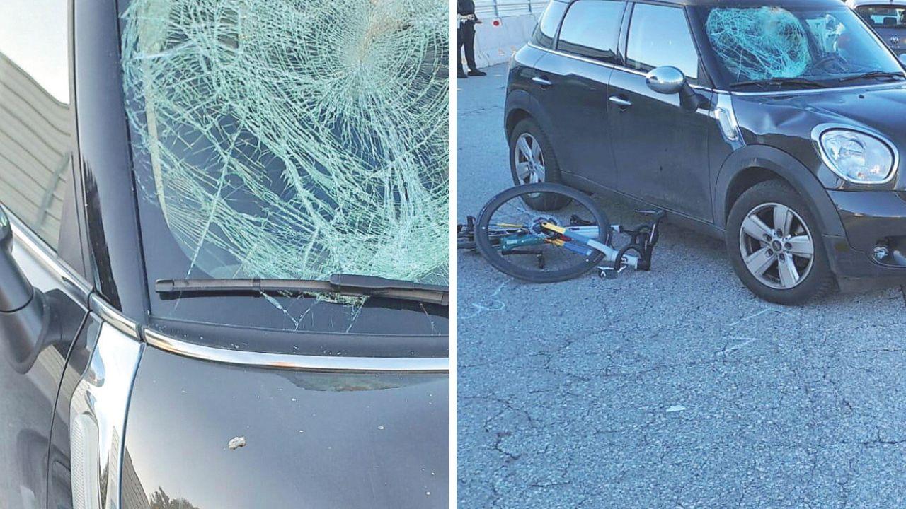 Due immagini dell'incidente