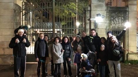 Le persone rimaste chiuse nel parco di Villa Fabbricotti 