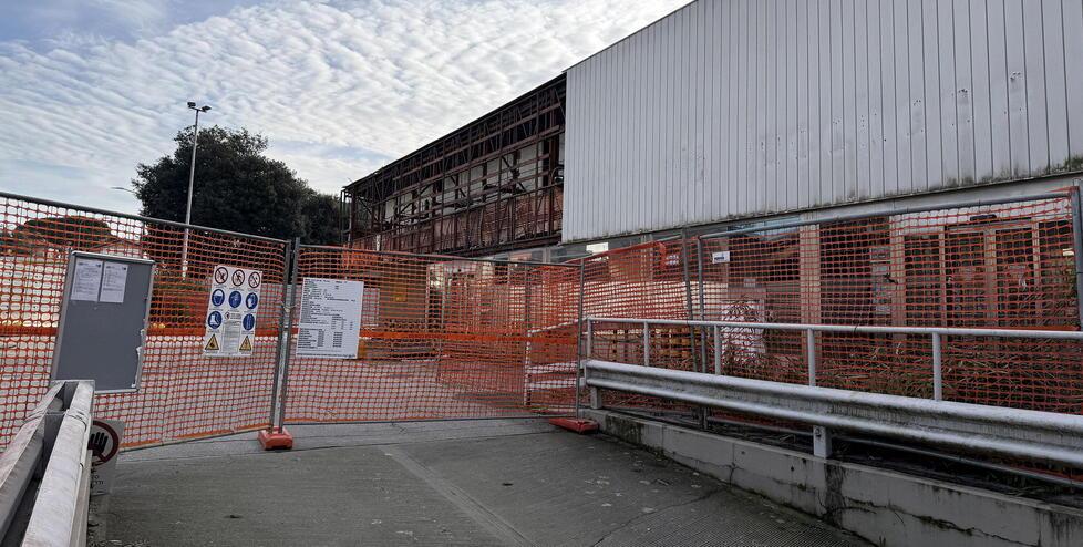 Il cantiere (foto Nucci)