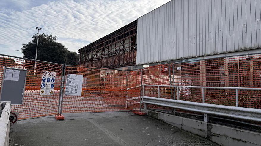 Il cantiere (foto Nucci)