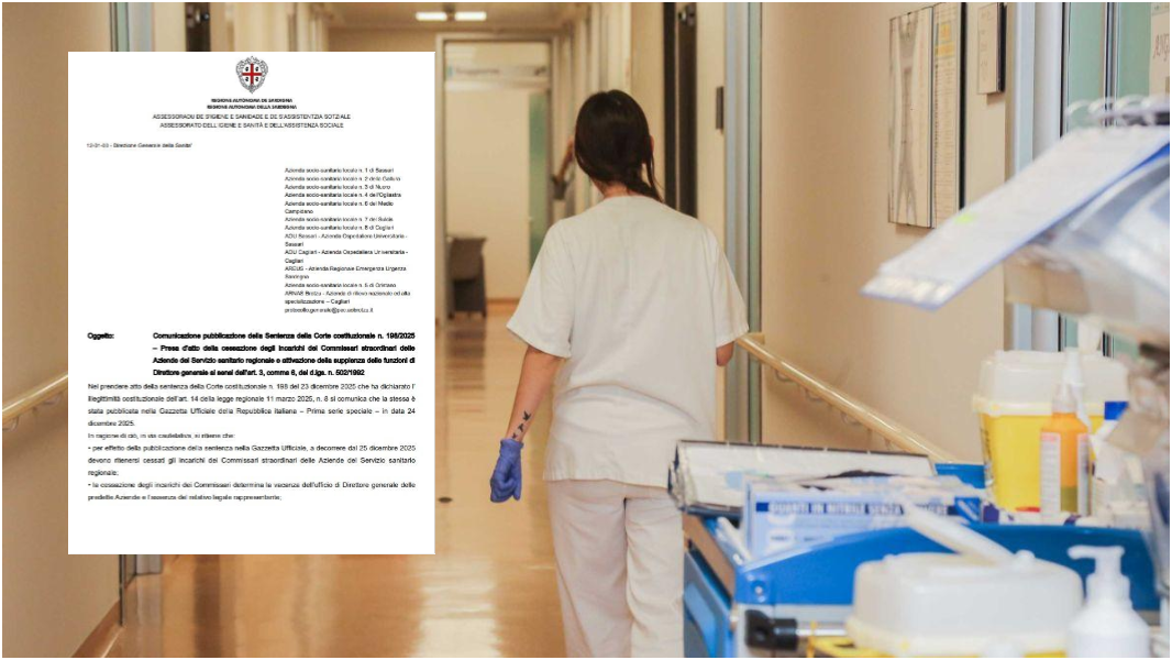 Sanità sarda nel caos, la nota del direttore generale: «Incarichi dei commissari cessati dal 25 dicembre»