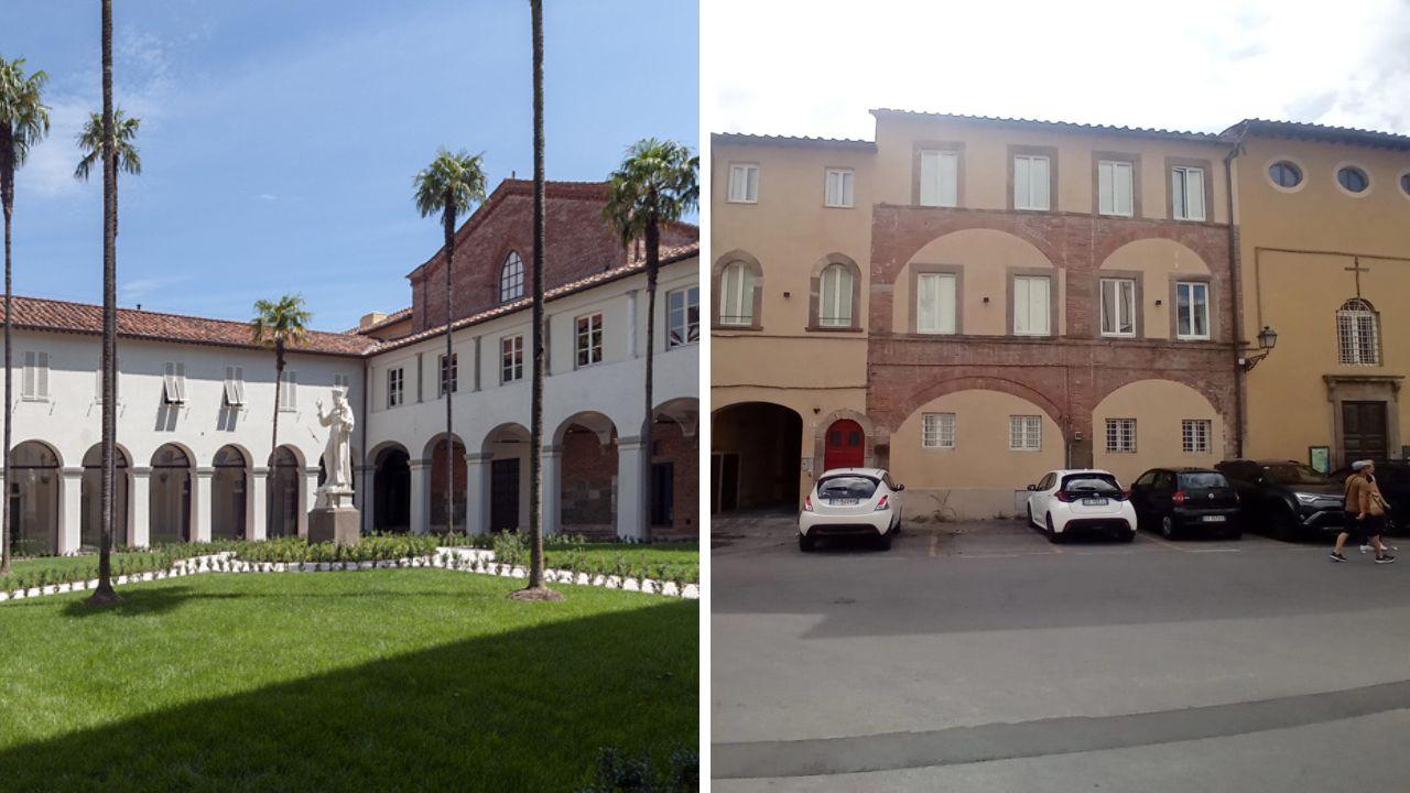 
	La sede dell'Imt in piazza San Francesco e&nbsp;il fondo che viene valutato da Imt in piazza Varanini per ampliare la sede per gli studi e la foresteria

