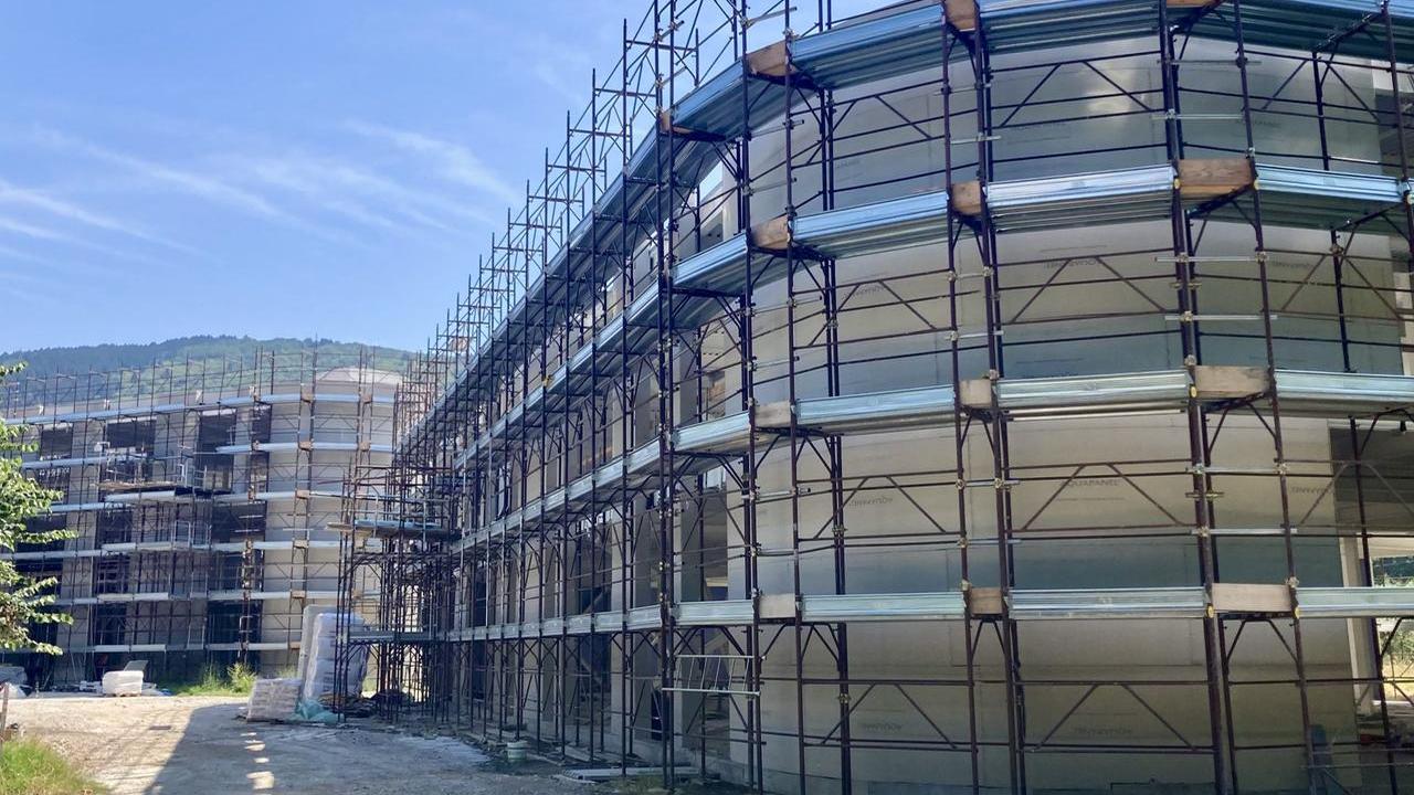 Il cantiere della scuola Pier Cironi