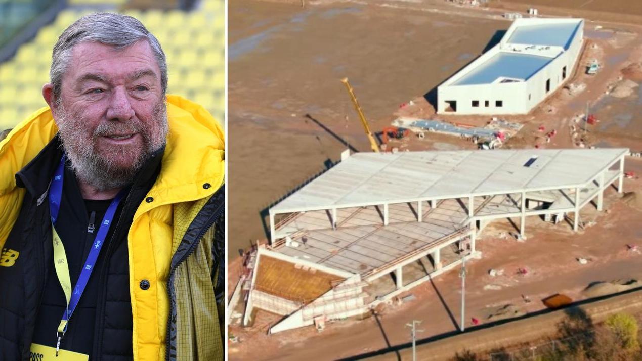 Il presidente Rivetti e i lavori di costruzione del centro sportivo