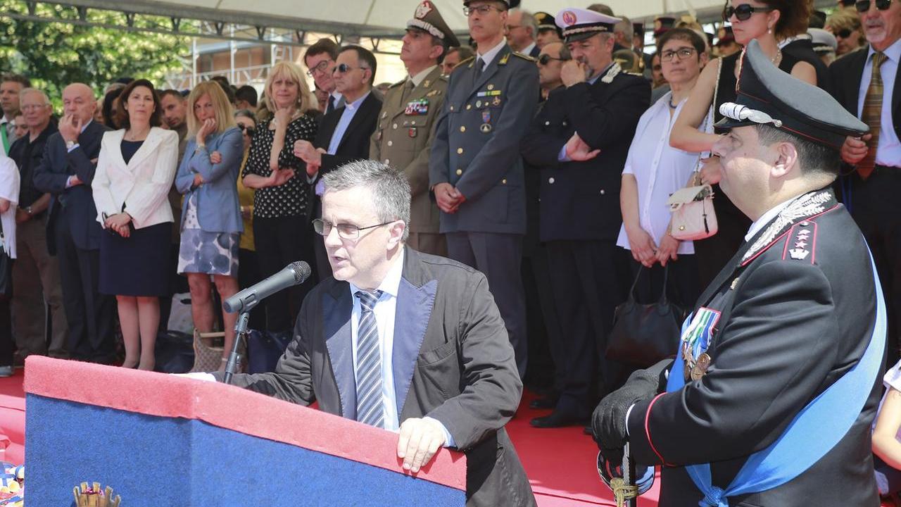Il dottor Tondi alla festa dell'Arma dei carabineri nel 2017