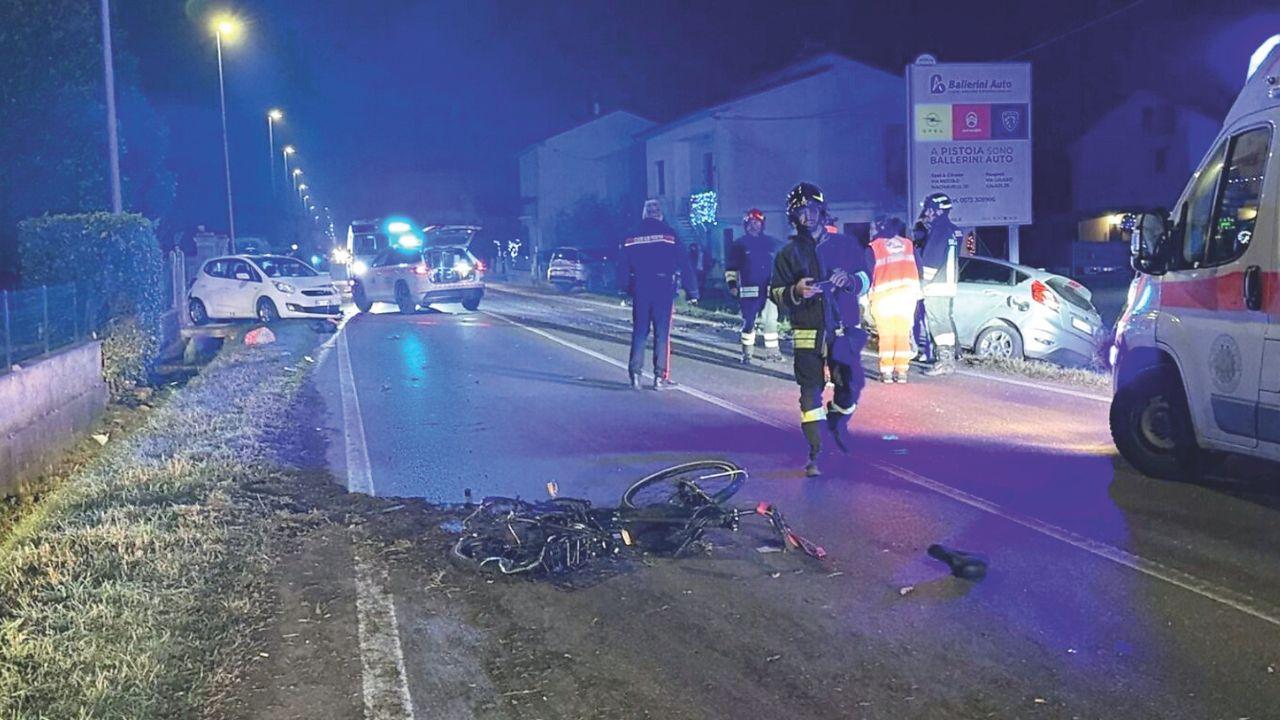 
	Il punto dell'incidente (Foto Nucci)

