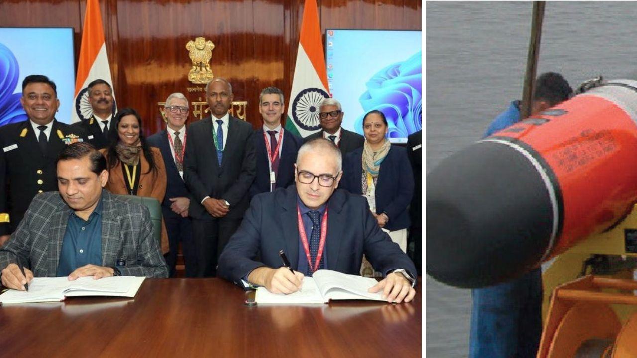 
	La firma&nbsp;e le operazioni di carico di un siluro Black Shark Advanced

