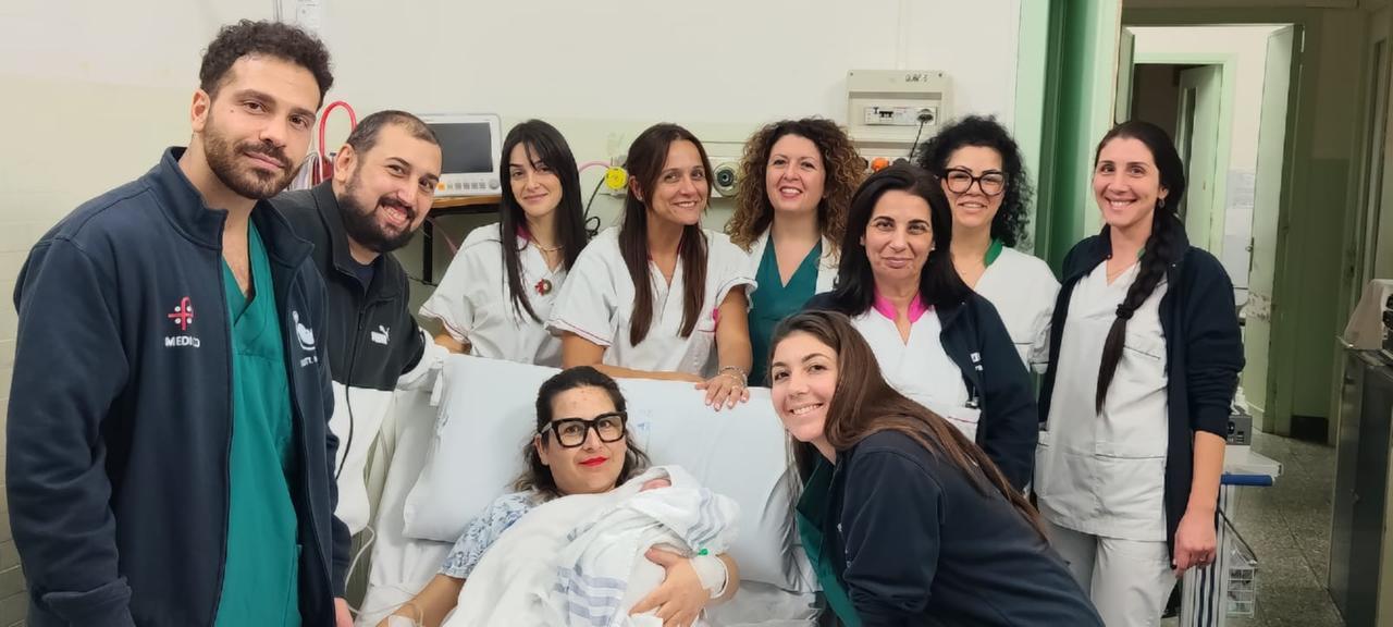 Leonardo apre il 2026: fiocco azzurro nella notte a Sassari