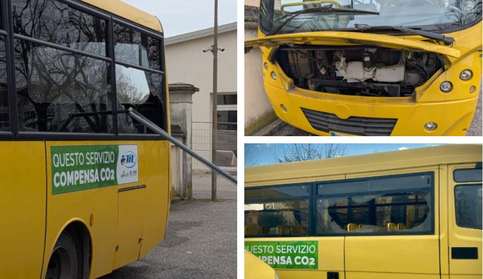 Vandali si accaniscono contro gli scuolabus: tre mezzi danneggiati a Boretto e Reggiolo
