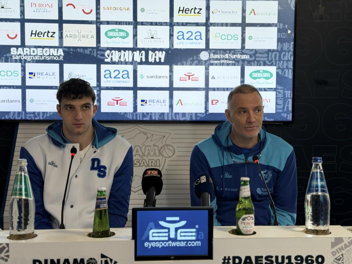 
	<strong>Luca Vincini </strong>(a sinistra) e il coach <strong>Veljko Mrsic</strong>

