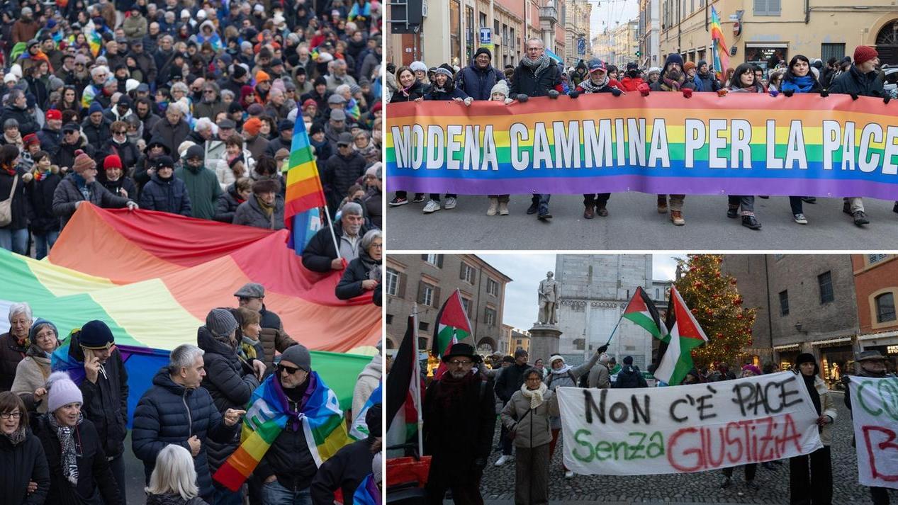 La Marcia della pace il flash mob dei pro-Pal