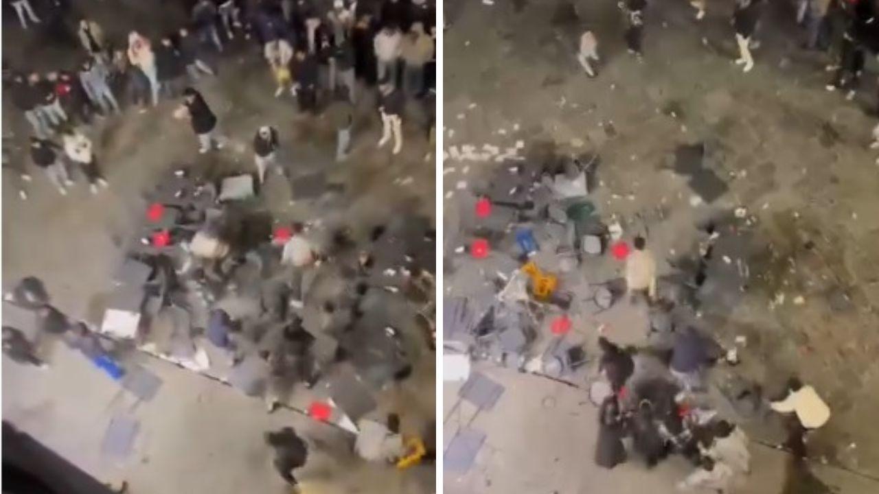 La rissa in centro a Firenze 