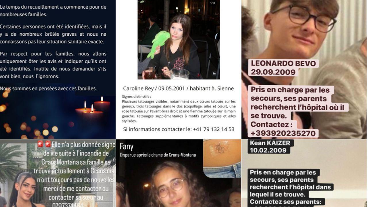 Strage di Crans-Montana, una bacheca su Instagram per aiutare a trovare le persone scomparse
